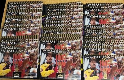 1995 UPPER DECK COMEBACKS MICHAEL JORDAN NBA ~ ERNIE IRVAN NASCAR 5x7'' CARD