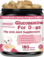 Glucosamine for Dogs - Joint Supplement for Dogs with Chondroitin, MSM, Omega 3,