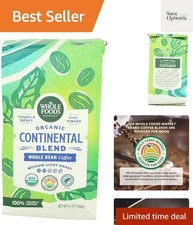 Organic Continental Blend Whole Bean Coffee, ...