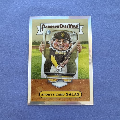 Ethan Salas [Orange Mojo] #BGP-15 2024 Bowman Chrome Garbage Pail Kids card