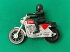 4" Red Harley Davidson Motorcycle & Rider
