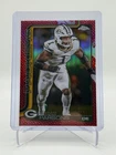 2025 Topps Chrome Football Football Leather Red Refractor Micah Parsons #77