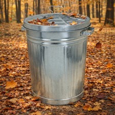 Pattumiera Oscartonn 55L con coperchio pattumiera pattumiera pattumiera in metallo pattumiera