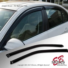 Out-Channel Vent Shade Window Visors For Chevy Silverado 1500 Reg Cab 17-18 2pcs