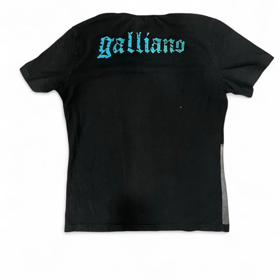 John Galliano Graphic Tee with Baroque Gothic Print Size M - Image 2 of 3