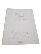 Vintage sheet music song book Seven Joys of Christmas