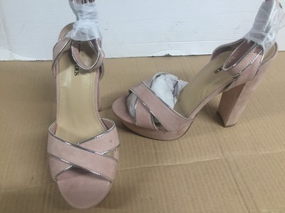 blush platform sandals
