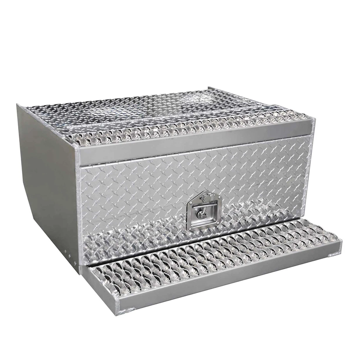 Semi tool box step outlet