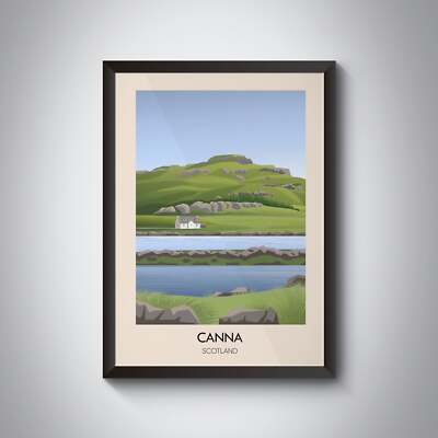 Canna Schottland Reiseposter