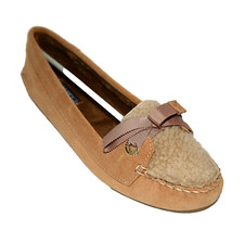 New SPERRY TOP SIDER Loafers shoes slippers cognac suede 10