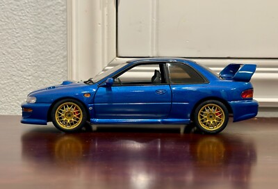 AUTOart Subaru Impreza 22B WRX STI Blue Gold 1/18 Scale Diecast