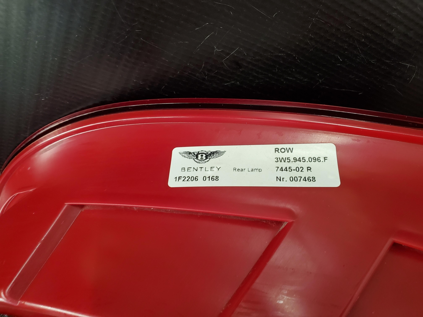 2007 Bentley Flying Spur Tail Light Assembly Right RH Passenger BENTLEY 07 OEM