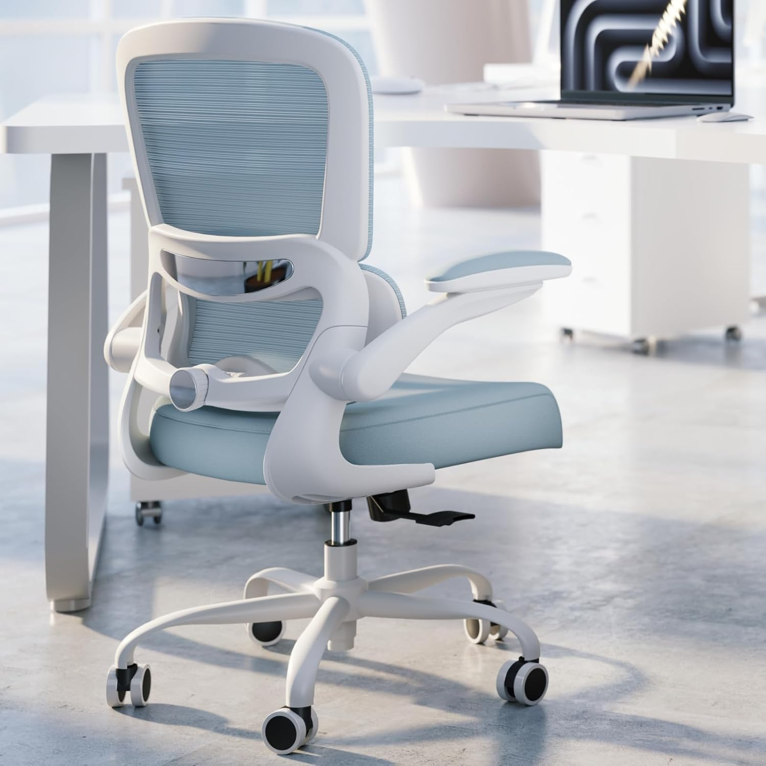 Ergonomic Office Chair with Adjustable Lumbar Support and Breathable Mesh Back for Comfortable Computing