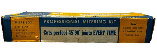 Durall Rock Maple MITRE BOX 12" Back Saw W/Original Box Vintage 1950'S - Picture 14 of 19