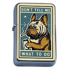 Don't Tell Me What To Do Dog Flip Top Oil Lighter Windproof