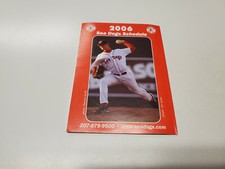 Calendario de bolsillo de béisbol menor RS20 Portland Sea Dogs 2006 - Coca Cola (LESTER)