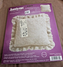  28 Ivory Butterflies" 2002 Janlynn Candlewicking Embroidery Pillow Kit  04-769