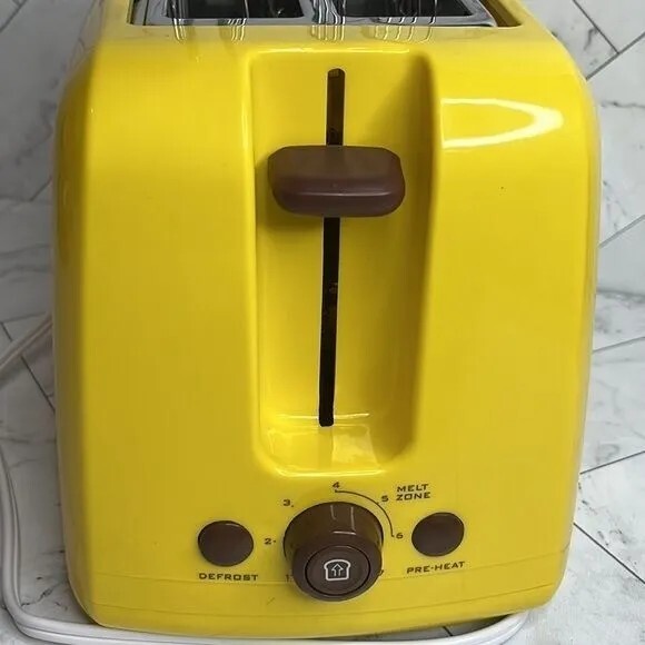 Nostalgia TCS2 Yellow Grilled Cheese Sandwich Toaster Maker Easy Clean