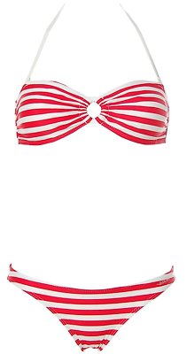 Shiwi Damen Bandeau Neckholder Bikini Rot 40 X3851