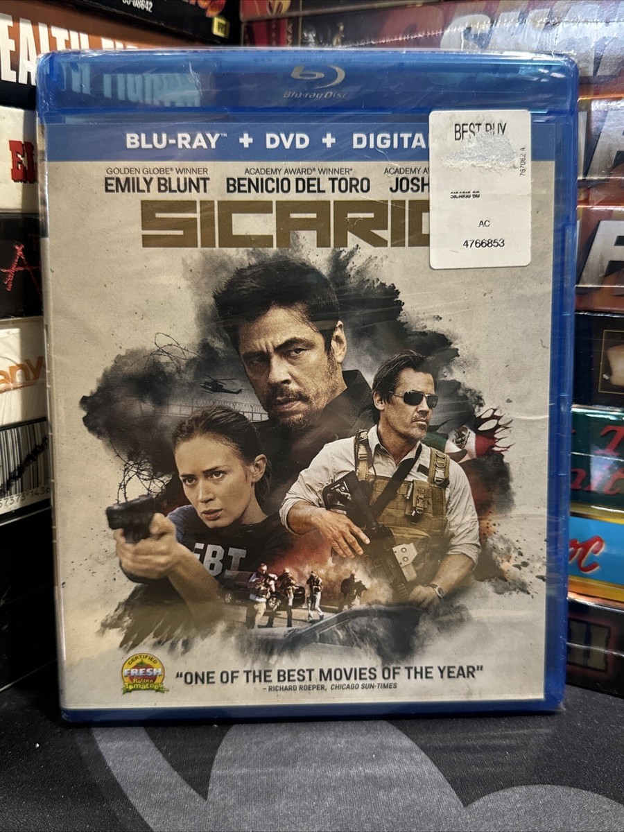 Sicario (Blu-Ray DVD, Disc Set) New Sealed 31398231851|