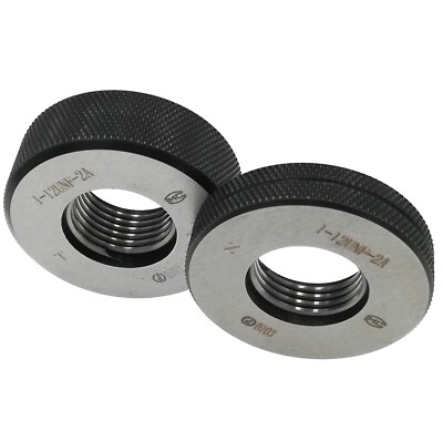 Thread Ring Gage 1''-12 UNF 2A Thread Ring Gauge GO NOGO 1-12  UN Ring Gages