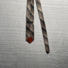 Surrey Collection Mens Tie Linen Blend Striped Multicolor Made In Usa Classic