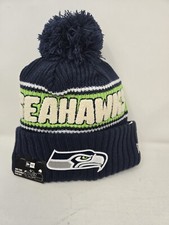 2024 NFL On Field Seattle Seahawks New Era Knit Beanie Hat Pom Pom Official