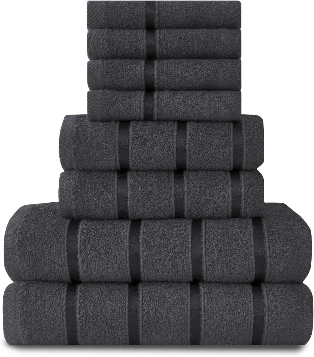 Super Soft Towel Bale Set 8 Piece Egyptian Cotton Towels Quick