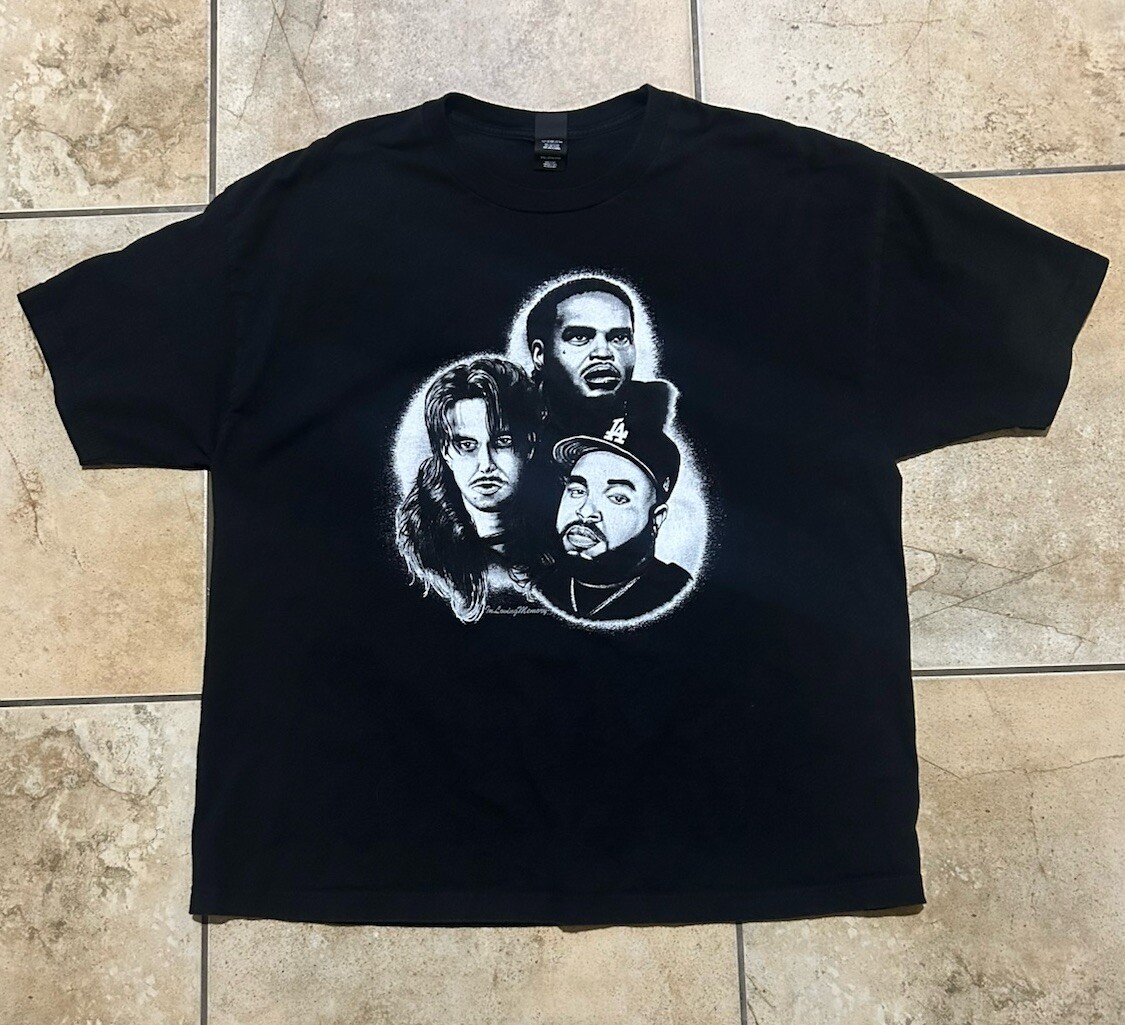 BONES SIZE 2XL In Loving Memory Tour T Shirt (Eddy baker,Xavier