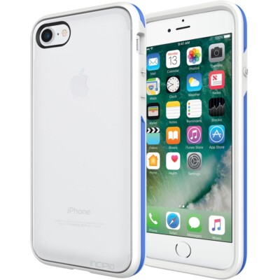 Performance Series SLIM Slim Protection for iPhone 7 - White/Royal Blue Trim