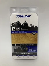 2-Pack TRILINK S44 12-inch Saw Chain for Chainsaw STIHL Poulan 15044X2TLW