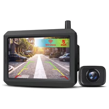 AUTO-VOX Wireless Rear View Backup Camera System w/ 5" Monitor for Car Truck SUV