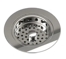 Julien 100082 Brass Duo Strainer for Kitchen Sinks SATIN NICKEL NEW!