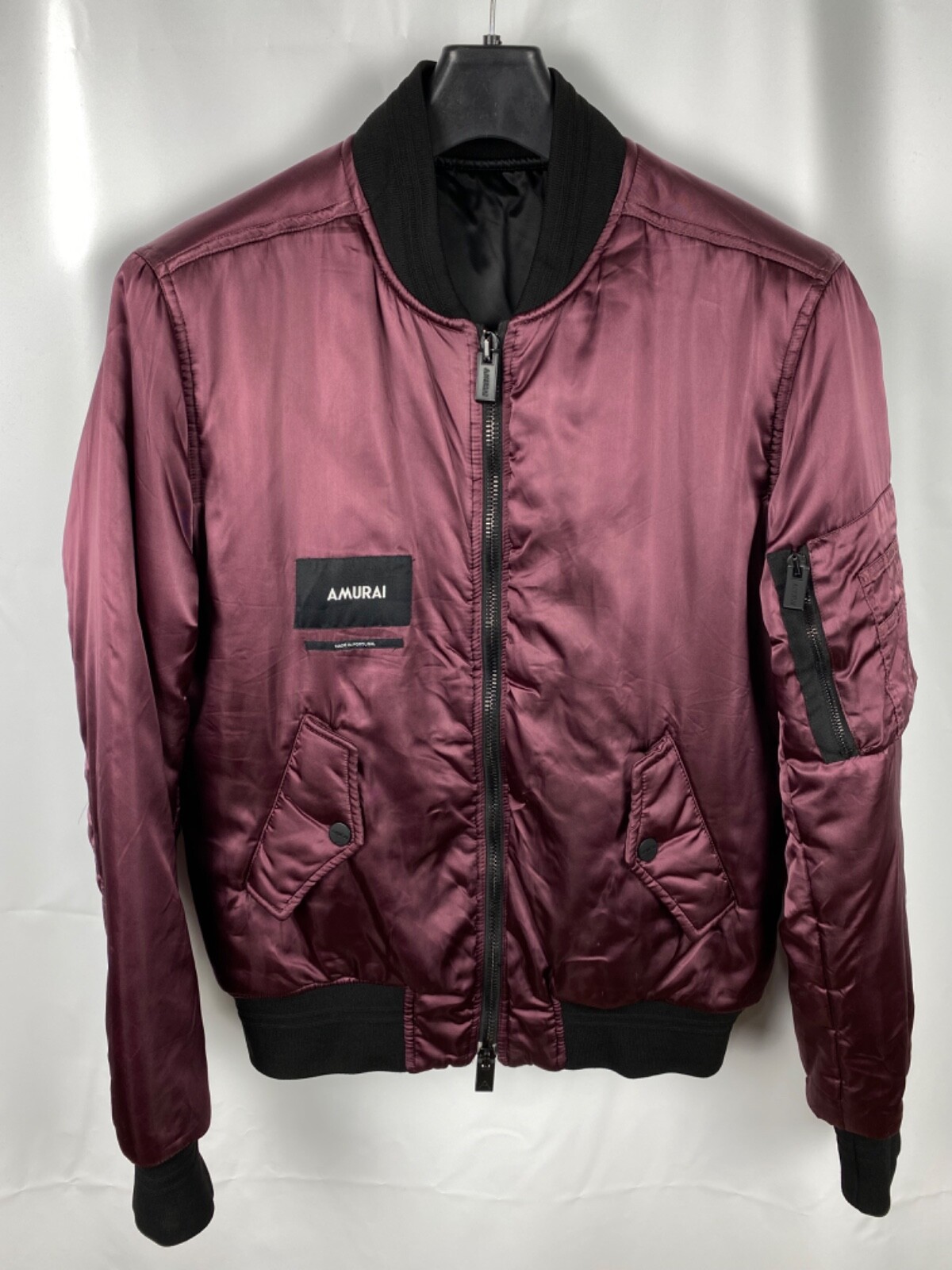 Amurai Men's Medium Bomber Jacket Stylish Casual Outerwear-image
