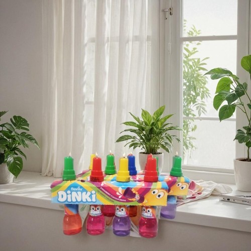 Flavita Dinki Bevande Gustose Aromatizzate alla Fragola Divertenti e Rinfrescanti Confezione Bevande Bambini - Foto 9 di 10