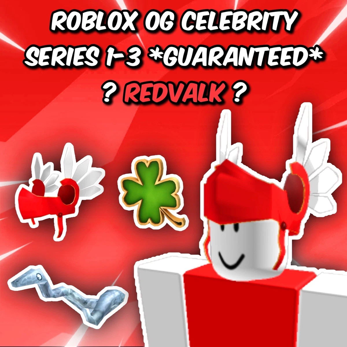 ROBLOX Celebrity Series 1 3 Red Valk Series Toy Code Read Desc