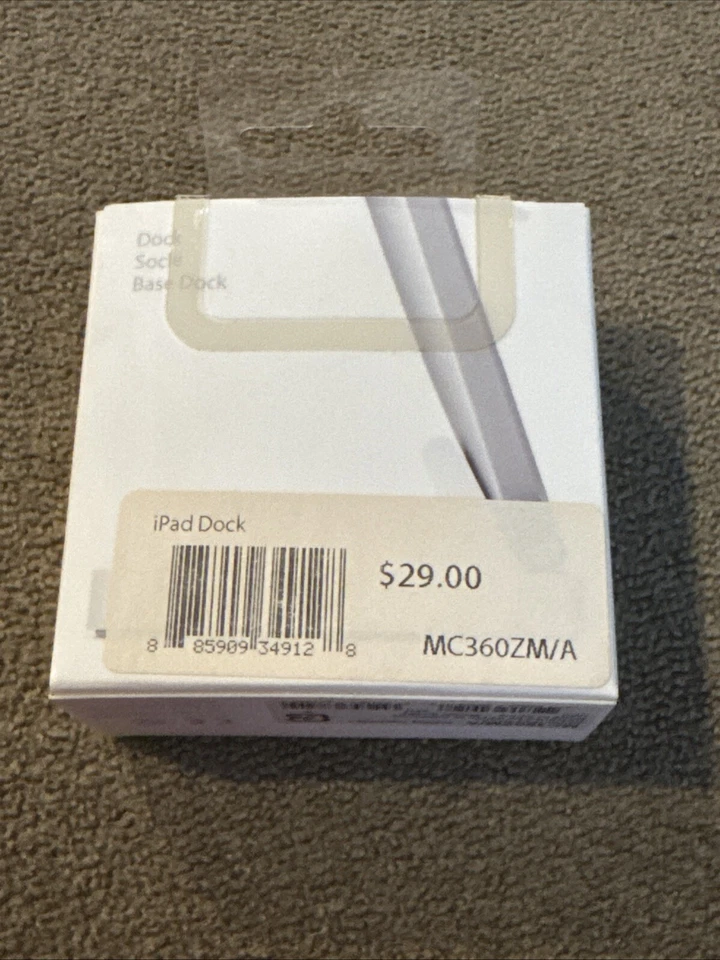 Apple iPad Dock Model A1352 MC360ZM/A EMPTY BOX ONLY (BL) - Image 2 of 3