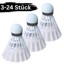 3-24 Federbälle Federball Badminton Ball Badmintonbälle Badminton Set Bälle Weiß
