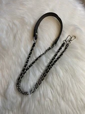 Bag Chain Strap Replacement Crossbody Handbag Purse DIY 49” Silver Black