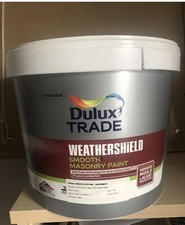 Dulux Trade Weathershield Smooth Masonry Paint - White cotton - 10L