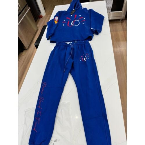Unforgettable cloth blue sweatsuit matching set size large