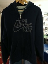 Vintage Nike Spell Out Hoodie Sweatshirt Made Turkey Cotton Blend M