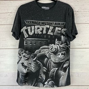Nickelodeon Teenage Mutant Ninja Turtles Black Graphic T Shirt Size Sm 34 36 Ebay