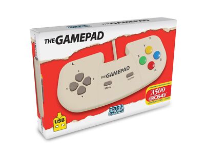 PC - The A500 Mini Joypad #Cream / Creme [Retro Games] NEU & OVP