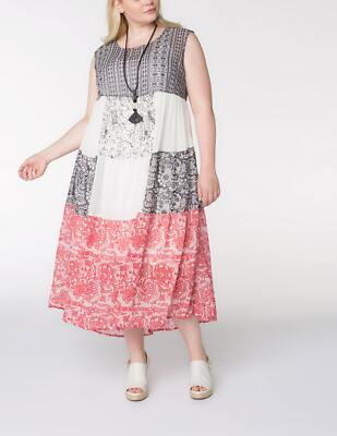 Beautiful Zedd Plus Taille 3 Lagenlook Stylish Long Dress w pockets orig $295