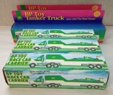 1993 BP TOY RACE CAR CARRIER, 1994 TANKER TRUCK SUPER 93 LIMITED ED. "LOT of 5 "