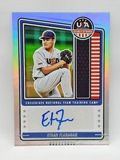 2023 Panini Stars & Stripes Collegiate Training Holo Auto /100 - ETHAN FLANAGAN
