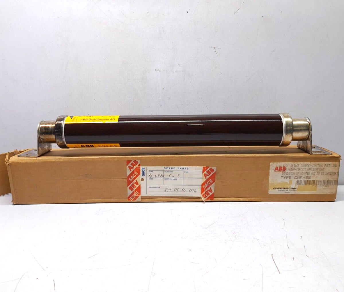 ABB CMF-BS High Voltage Current Limiting Fuse Link 63A 7.2kV