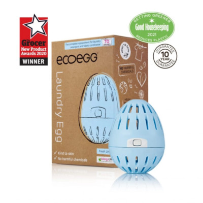 ecoegg Laundry Egg 70 Wäschen Frische frische Wäsche Wäschelauge Gel Blau