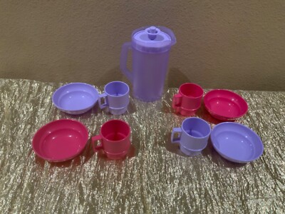 New Tupperware Beautiful UNIQUE Set for Kids Mini PARTY Set in Lilac/Pink Colors